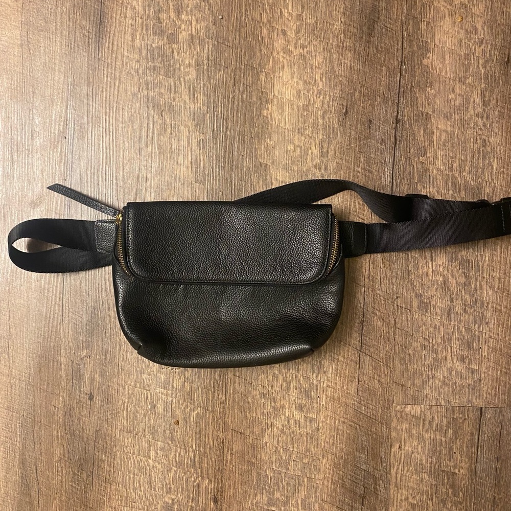 Not for sale- Nordstrom Black Faux Leather Fanny Pack